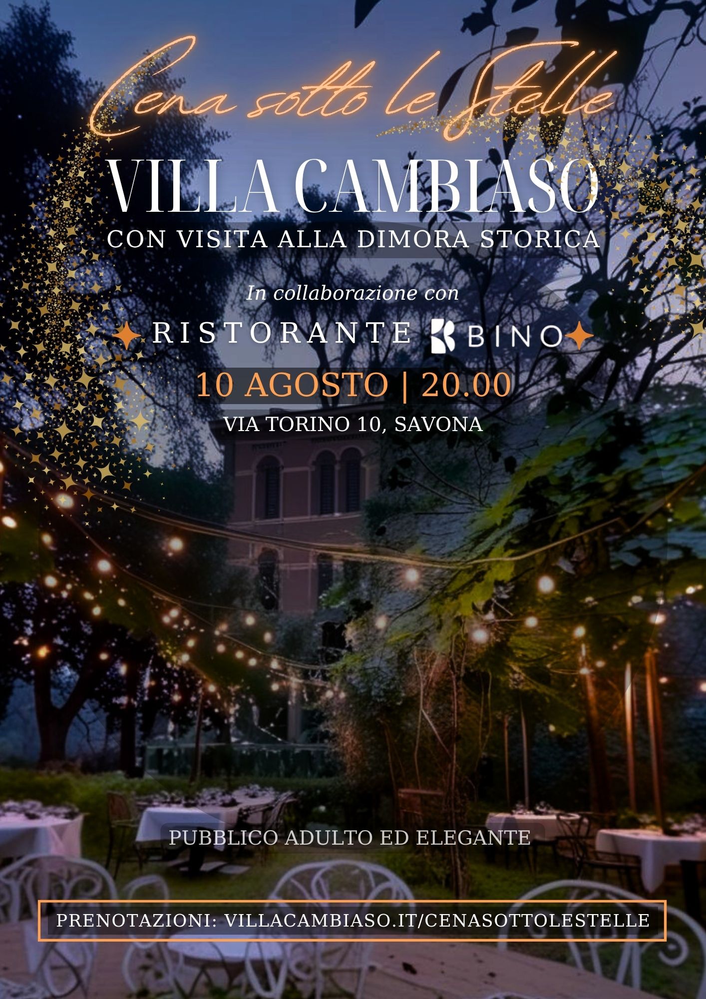 2025.08.10 Cena sotto le stelle