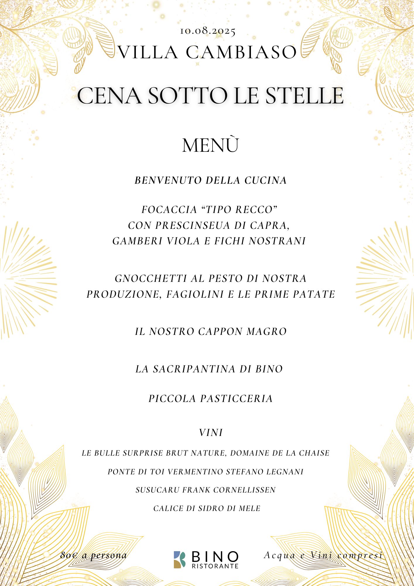 2025.08.10 - Cena Sotto le Stelle